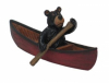 Bear Paddling Canoe